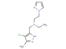 N-[(4-chloro-3-methyl-1H-pyrazol-5-yl)methyl]-N-ethyl-2-(1H-pyrazol-1-yl)ethanamine