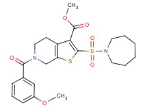 methyl 2-(1-azepanylsulfonyl)-6-(3-methoxybenzoyl)-4,5,6,7-tetrahydrothieno[2,3-c]pyridine-3-carboxylate
