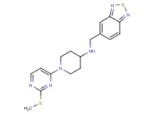 N-(2,1,3-benzothiadiazol-5-ylmethyl)-1-[2-(methylthio)pyrimidin-4-yl]piperidin-4-amine