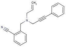 2-{[allyl(3-phenylprop-2-yn-1-yl)amino]methyl}benzonitrile