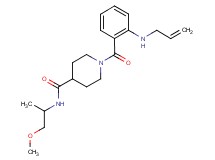 1-[2-(allylamino)benzoyl]-N-(2-methoxy-1-methylethyl)piperidine-4-carboxamide