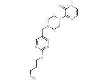 3-(4-{[2-(butylthio)pyrimidin-5-yl]methyl}piperazin-1-yl)pyrazin-2(1H)-one