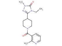 4-ethyl-2-methyl-5-{1-[(2-methylpyridin-3-yl)carbonyl]piperidin-4-yl}-2,4-dihydro-3H-1,2,4-triazol-3-one