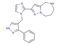 2-{1-[(3-phenyl-1H-pyrazol-4-yl)methyl]-1H-imidazol-2-yl}-5,6,7,8-tetrahydro-4H-pyrazolo[1,5-a][1,4]diazepine dihydrochloride