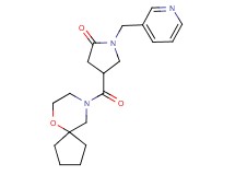 4-(6-oxa-9-azaspiro[4.5]dec-9-ylcarbonyl)-1-(3-pyridinylmethyl)-2-pyrrolidinone