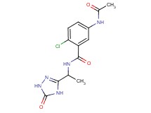 5-(acetylamino)-2-chloro-N-[1-(5-oxo-4,5-dihydro-1H-1,2,4-triazol-3-yl)ethyl]benzamide