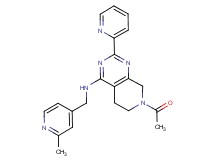 7-acetyl-N-[(2-methylpyridin-4-yl)methyl]-2-pyridin-2-yl-5,6,7,8-tetrahydropyrido[3,4-d]pyrimidin-4-amine