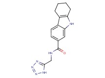 N-(1H-tetrazol-5-ylmethyl)-2,3,4,9-tetrahydro-1H-carbazole-7-carboxamide