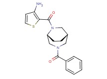 (2-{[(1S*,5R*)-3-benzoyl-3,6-diazabicyclo[3.2.2]non-6-yl]carbonyl}-3-thienyl)amine