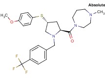 1-{(4R)-4-[(4-methoxyphenyl)thio]-1-[4-(trifluoromethyl)benzyl]-L-prolyl}-4-methyl-1,4-diazepane