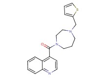 4-{[4-(2-thienylmethyl)-1,4-diazepan-1-yl]carbonyl}quinoline