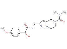 2-({[hydroxy(4-methoxyphenyl)acetyl]amino}methyl)-N,N-dimethyl-6,7-dihydropyrazolo[1,5-a]pyrazine-5(4H)-carboxamide