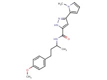 N-[3-(4-methoxyphenyl)-1-methylpropyl]-3-(1-methyl-1H-pyrrol-2-yl)-1H-pyrazole-5-carboxamide