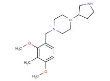 1-(2,4-dimethoxy-3-methylbenzyl)-4-(3-pyrrolidinyl)piperazine dihydrochloride