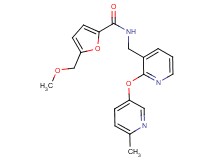 5-(methoxymethyl)-N-({2-[(6-methyl-3-pyridinyl)oxy]-3-pyridinyl}methyl)-2-furamide