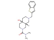 (4aR*,8aR*)-7-(1-benzothien-2-ylmethyl)-4a-hydroxy-N,N-dimethyloctahydro-2,7-naphthyridine-2(1H)-carboxamide