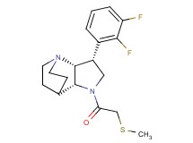 (3R*,3aR*,7aR*)-3-(2,3-difluorophenyl)-1-[(methylthio)acetyl]octahydro-4,7-ethanopyrrolo[3,2-b]pyridine