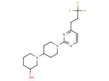 1'-[4-(3,3,3-trifluoropropyl)pyrimidin-2-yl]-1,4'-bipiperidin-3-ol