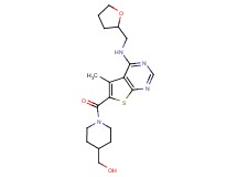 [1-({5-methyl-4-[(tetrahydro-2-furanylmethyl)amino]thieno[2,3-d]pyrimidin-6-yl}carbonyl)-4-piperidinyl]methanol