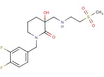 1-(3,4-difluorobenzyl)-3-hydroxy-3-({[2-(methylsulfonyl)ethyl]amino}methyl)piperidin-2-one