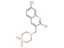 3-[(1,1-dioxido-4-thiomorpholinyl)methyl]-7-methyl-2-quinolinol