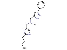 1-(2-butyl-1H-imidazol-4-yl)-N-methyl-N-[(3-phenyl-1H-pyrazol-5-yl)methyl]methanamine