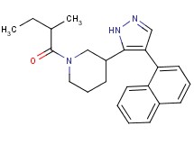1-(2-methylbutanoyl)-3-[4-(1-naphthyl)-1H-pyrazol-5-yl]piperidine