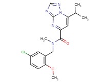N-(5-chloro-2-methoxybenzyl)-7-isopropyl-N-methyl[1,2,4]triazolo[1,5-a]pyrimidine-5-carboxamide
