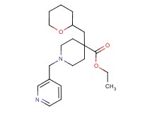 ethyl 1-(3-pyridinylmethyl)-4-(tetrahydro-2H-pyran-2-ylmethyl)-4-piperidinecarboxylate