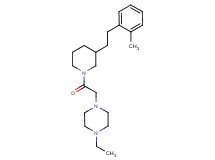 1-ethyl-4-(2-{3-[2-(2-methylphenyl)ethyl]-1-piperidinyl}-2-oxoethyl)piperazine
