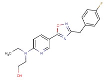 2-(ethyl{5-[3-(4-fluorobenzyl)-1,2,4-oxadiazol-5-yl]-2-pyridinyl}amino)ethanol