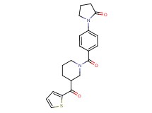 1-(4-{[3-(2-thienylcarbonyl)piperidin-1-yl]carbonyl}phenyl)pyrrolidin-2-one