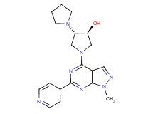 (3'S*,4'S*)-1'-[1-methyl-6-(4-pyridinyl)-1H-pyrazolo[3,4-d]pyrimidin-4-yl]-1,3'-bipyrrolidin-4'-ol