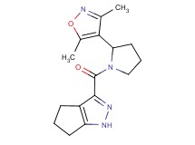 3-{[2-(3,5-dimethylisoxazol-4-yl)pyrrolidin-1-yl]carbonyl}-1,4,5,6-tetrahydrocyclopenta[c]pyrazole