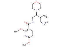 2,6-dimethoxy-N-(2-morpholin-4-yl-2-pyridin-3-ylethyl)nicotinamide