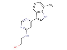 2-{[6-(7-methyl-1H-indol-3-yl)pyrimidin-4-yl]amino}ethanol