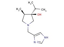 (3R*,4R*)-1-(1H-imidazol-4-ylmethyl)-3-isopropyl-4-methyl-3-pyrrolidinol