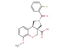 (3aR*,9bR*)-2-(2-fluorobenzoyl)-6-methoxy-1,2,3,9b-tetrahydrochromeno[3,4-c]pyrrole-3a(4H)-carboxylic acid