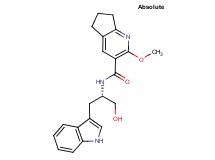 N-[(1S)-2-hydroxy-1-(1H-indol-3-ylmethyl)ethyl]-2-methoxy-6,7-dihydro-5H-cyclopenta[b]pyridine-3-carboxamide