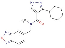 N-(2,1,3-benzoxadiazol-5-ylmethyl)-3-cyclohexyl-N-methyl-1H-pyrazole-4-carboxamide