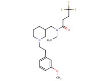 N-ethyl-4,4,4-trifluoro-N-({1-[2-(3-methoxyphenyl)ethyl]-3-piperidinyl}methyl)butanamide