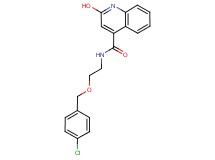 N-{2-[(4-chlorobenzyl)oxy]ethyl}-2-hydroxy-4-quinolinecarboxamide