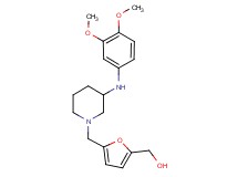 [5-({3-[(3,4-dimethoxyphenyl)amino]-1-piperidinyl}methyl)-2-furyl]methanol
