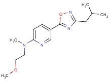 5-(3-isobutyl-1,2,4-oxadiazol-5-yl)-N-(2-methoxyethyl)-N-methyl-2-pyridinamine