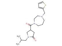 1-isobutyl-4-{[4-(2-thienylmethyl)-1,4-diazepan-1-yl]carbonyl}-2-pyrrolidinone