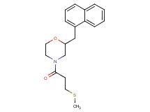4-[3-(methylthio)propanoyl]-2-(1-naphthylmethyl)morpholine
