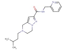 5-(3-methylbutyl)-N-(pyridin-2-ylmethyl)-4,5,6,7-tetrahydropyrazolo[1,5-a]pyrazine-2-carboxamide