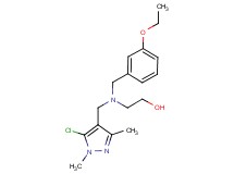 2-[[(5-chloro-1,3-dimethyl-1H-pyrazol-4-yl)methyl](3-ethoxybenzyl)amino]ethanol