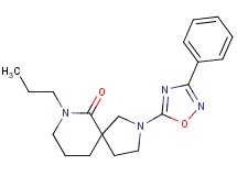 2-(3-phenyl-1,2,4-oxadiazol-5-yl)-7-propyl-2,7-diazaspiro[4.5]decan-6-one