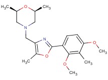 (2R*,6S*)-4-{[2-(2,4-dimethoxy-3-methylphenyl)-5-methyl-1,3-oxazol-4-yl]methyl}-2,6-dimethylmorpholine